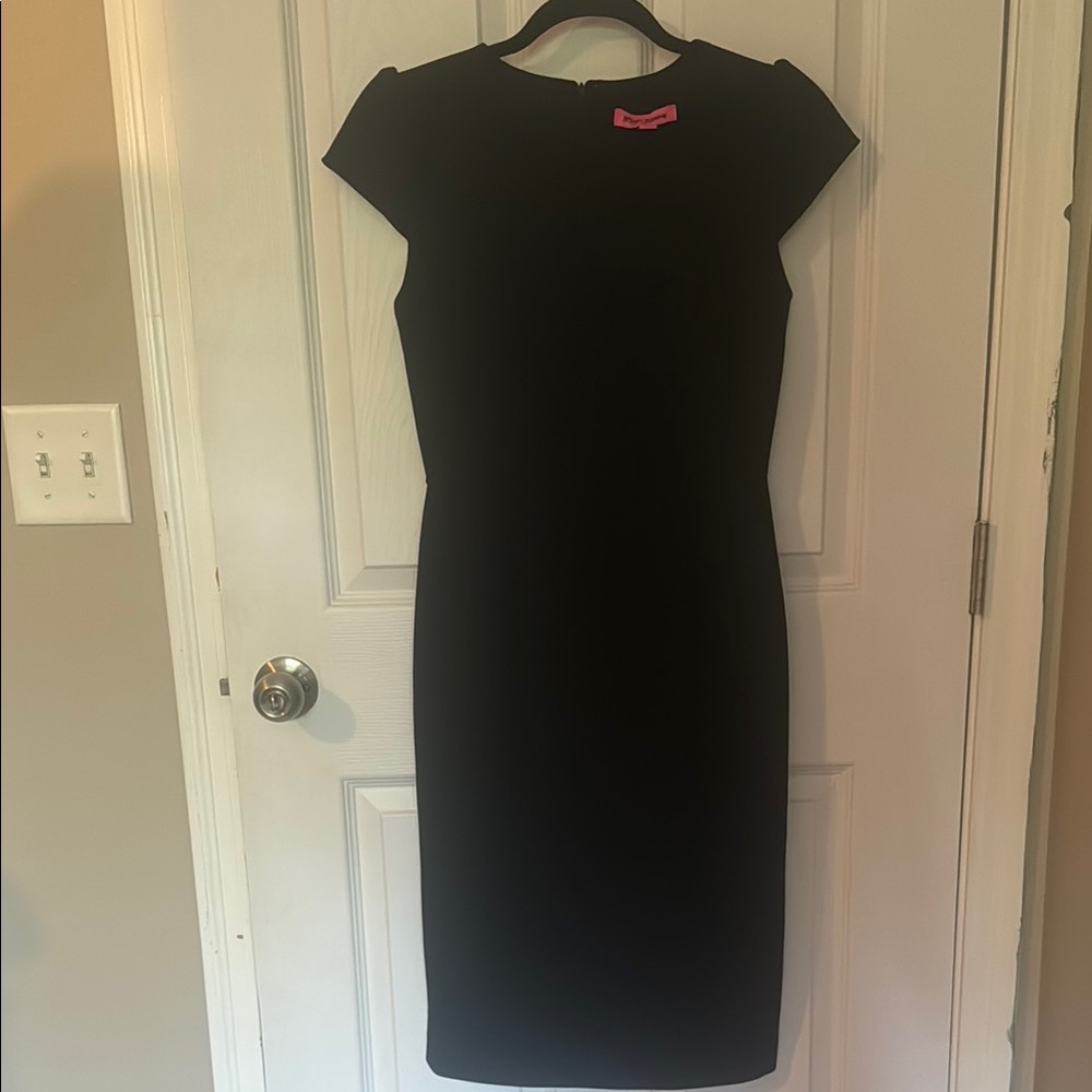 Betsey Johnson Black Sheath Mini Dress
